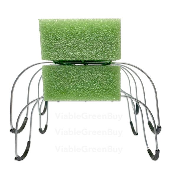 2 Pack Cemetery Saddle With Foam 2 Pack Headstone Saddle Galvanized Wire - Picture 2 of 4